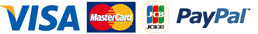 VISA MASTERCARD JCB Paypal